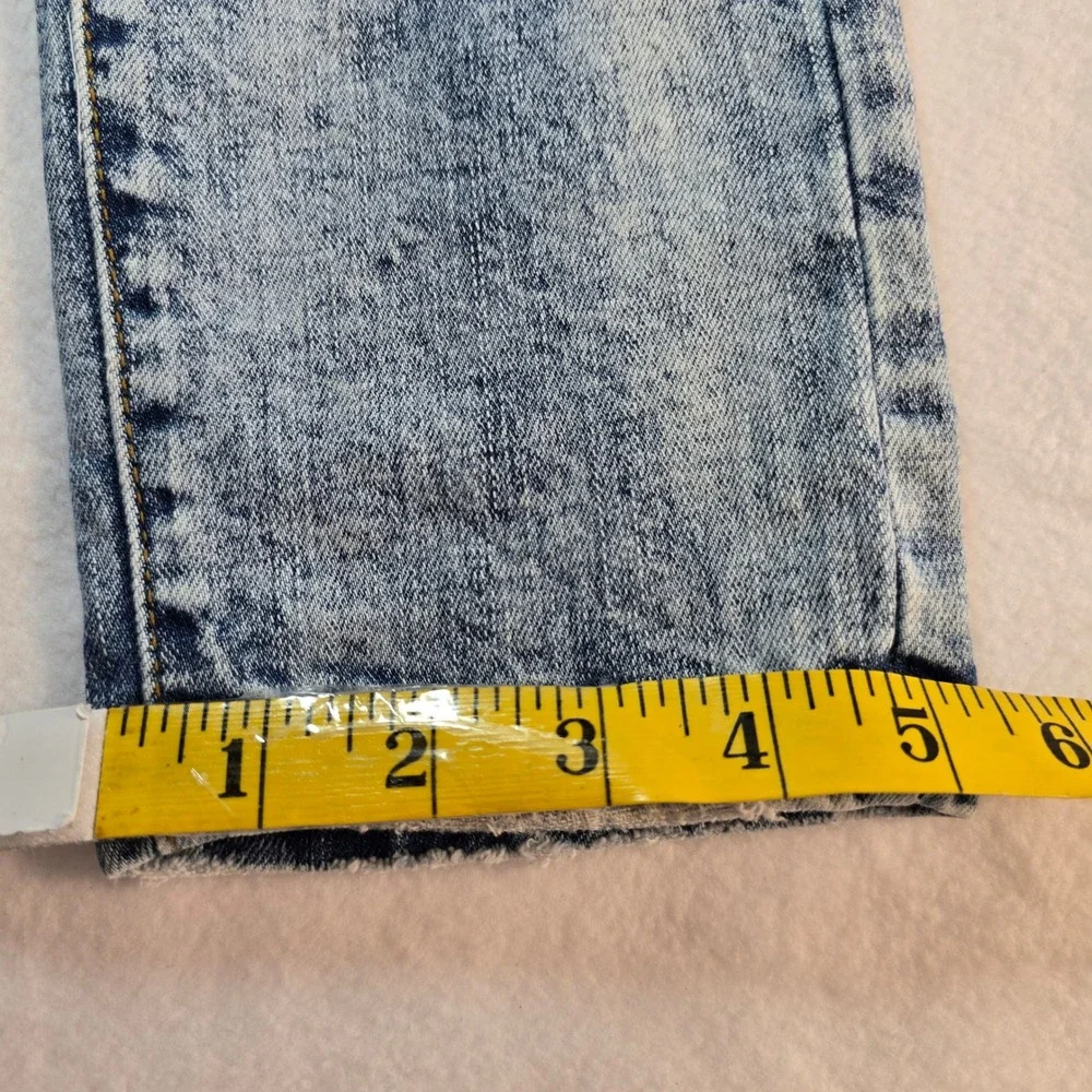 Preme Moto Biker Denim Jeans Mens Sz‎ 28x31 Skinny Distressed Stretch